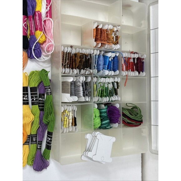 Lot Embroidery Floss Skeins Organizer Cross Stitch Thread Mixed Colors - Picture 7 of 8